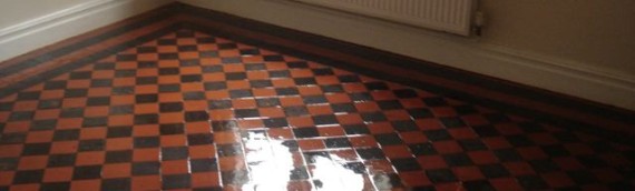 Tiled Floor Seal and Shine