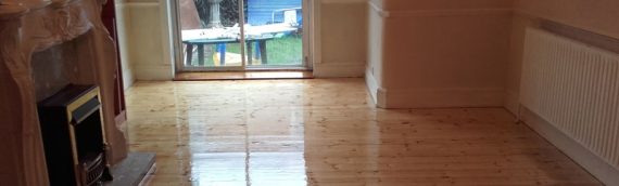 Domestic Pine Floor Sand and Varnish